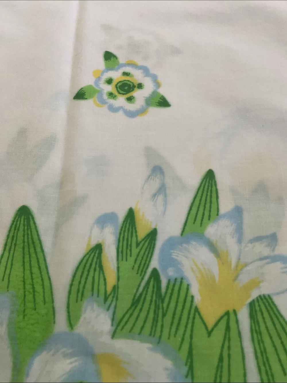 Tennessee Iris 1978 pillowcases. Tastemaker vintage